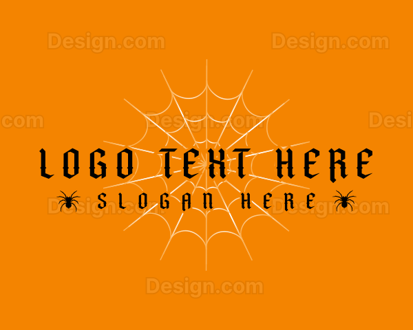 Spooky Halloween Spider Logo