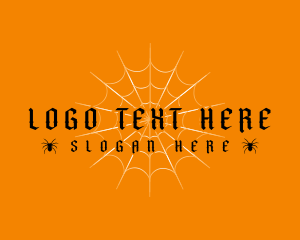 Halloween Spider Web Logo