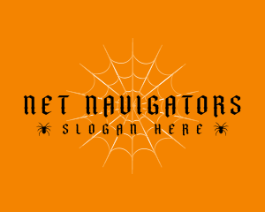 Spooky Halloween Spider logo