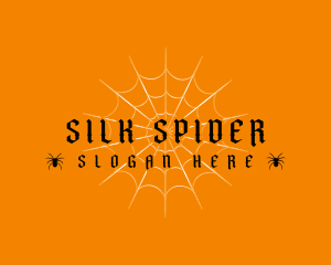 Halloween Spider Web logo design