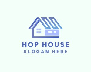 Roof House Residential logo design