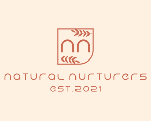 Organic Nature Leaf  logo design