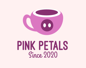 Pink Pig Cup  logo design