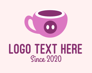 Cup - Pink Pig Cup logo design