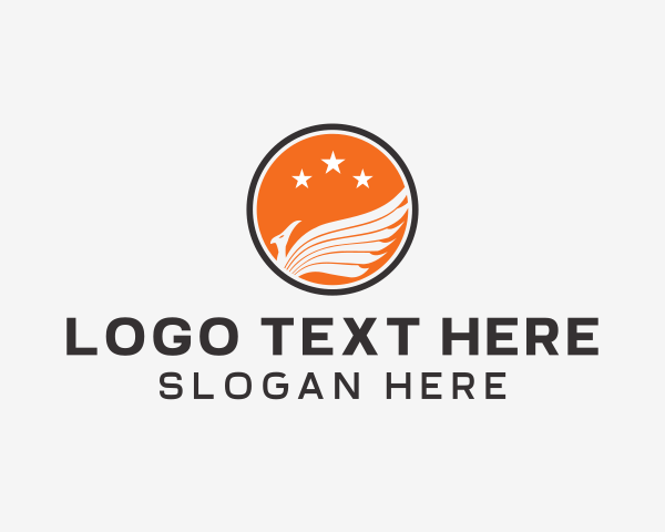 Orange Circle logo example 1