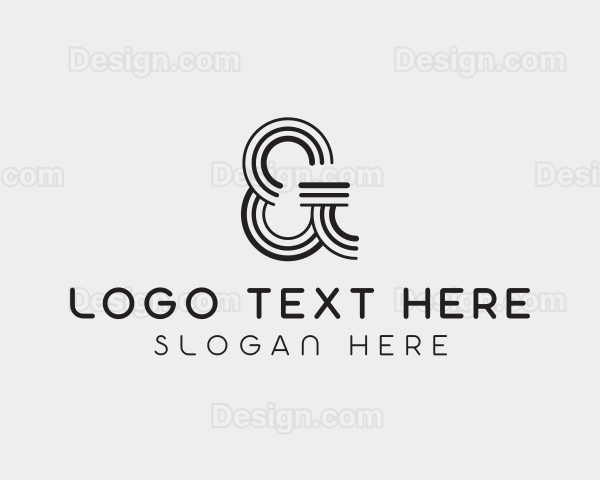 Chic Calligraphy Ampersand Logo