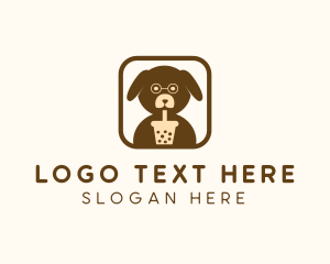 Milk Tea Puppy Dog logo