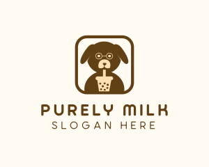 Milk Tea Puppy Dog logo