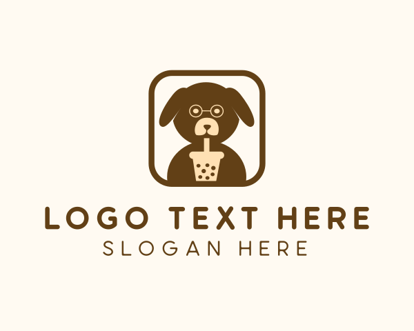 Milk Tea Puppy Dog logo