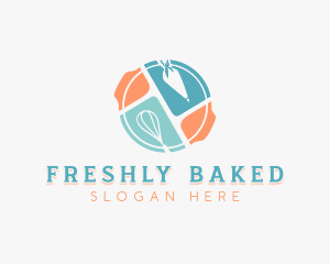 Baking Desserts Kitchen logo design