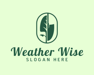 Leaf Shovel Farming Logo