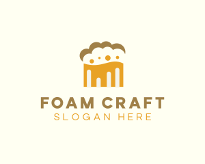 Beer Foam Cloud logo design