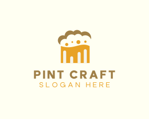 Beer Foam Cloud logo design