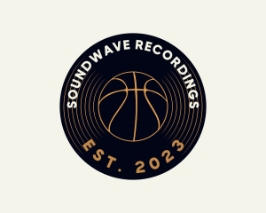 Basketball Vinyl Record logo design