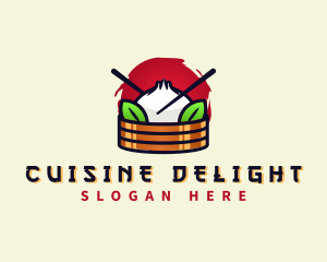 Dumpling Dim Sum Cuisine logo design