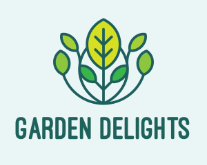 Growing Plant Garden  logo design