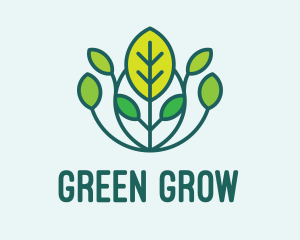 Growing Plant Garden  logo design