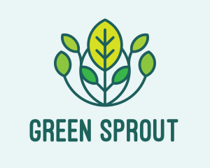 Growing Plant Garden  logo design