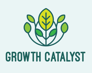 Growing Plant Garden  logo design