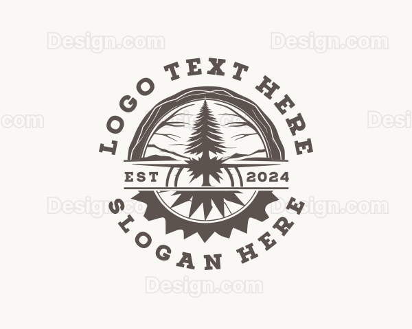 Tree Lumberjack Forest Logo