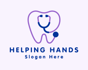 Dental Clinic Stethoscope logo