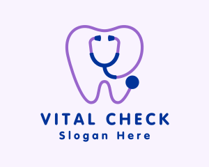 Dental Clinic Stethoscope logo