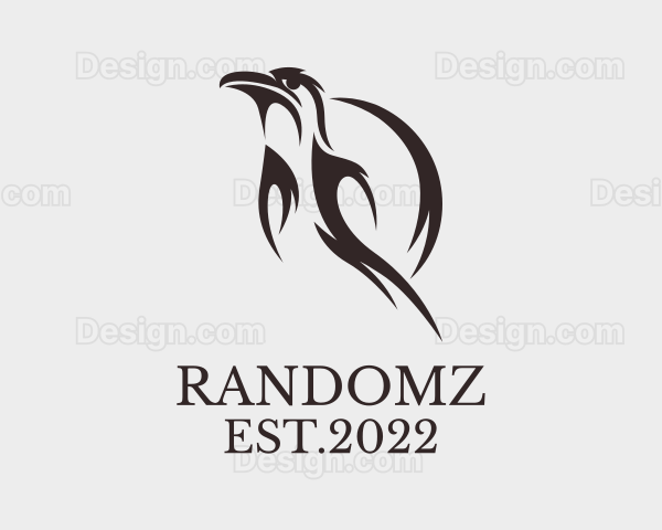 Wild Raven Bird Logo