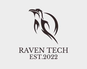 Wild Raven Bird logo design