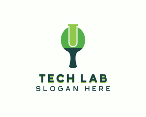 Table Tennis Paddle Lab logo design