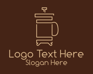 Minimalist French Press logo