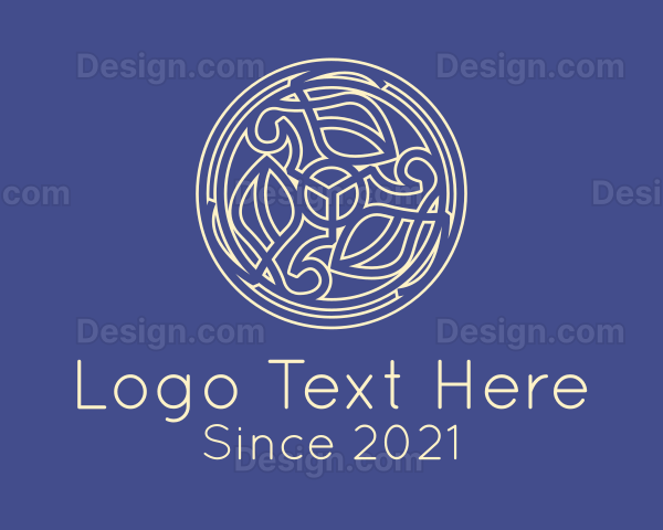 Celtic Leaf Decoration Logo