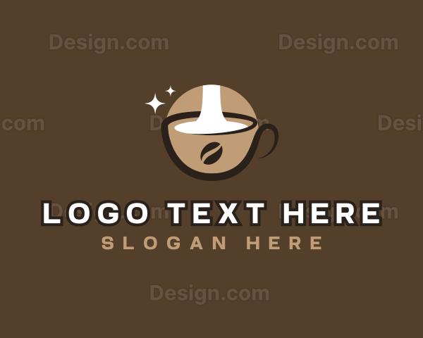 Coffee Milk Beverage Logo