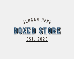 General Store Cursive Business logo design