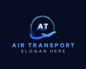 Airplane Swoosh Trip logo design