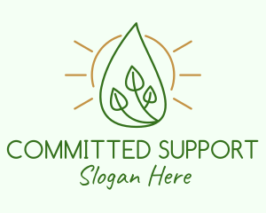 Natural Sprout Oil Extract logo design