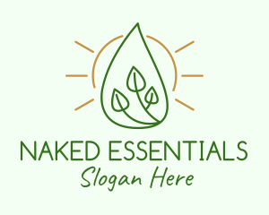 Natural Sprout Oil Extract logo design