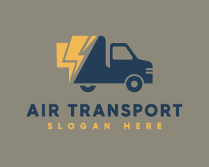 Fast Courier Truck logo design