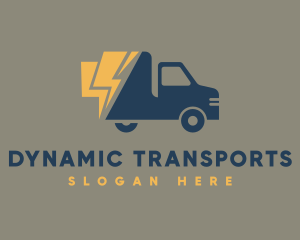 Fast Courier Truck logo design