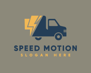 Fast Courier Truck logo design