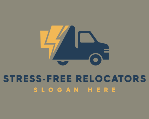 Fast Courier Truck logo design