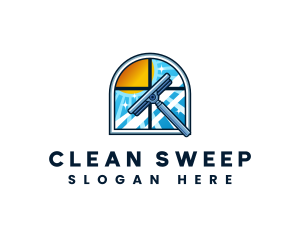 Window Cleaning Maintenance logo design