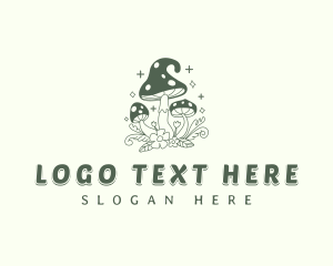 Whimsical Magic Mushroom logo