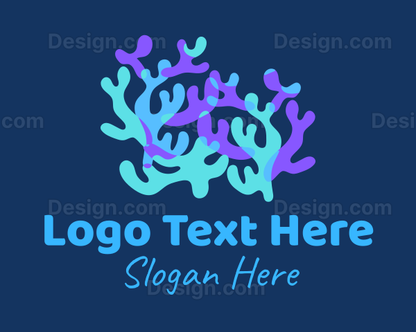 Colorful Coral Reef Logo