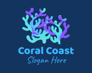 Colorful Coral Reef logo