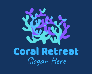 Colorful Coral Reef logo