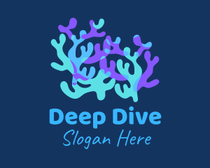 Colorful Coral Reef logo design