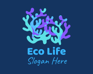 Colorful Coral Reef logo design