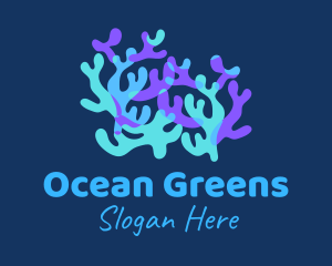 Colorful Coral Reef logo