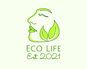 Eco Woman Face Spa logo design