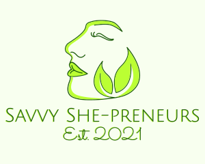 Eco Woman Face Spa logo design